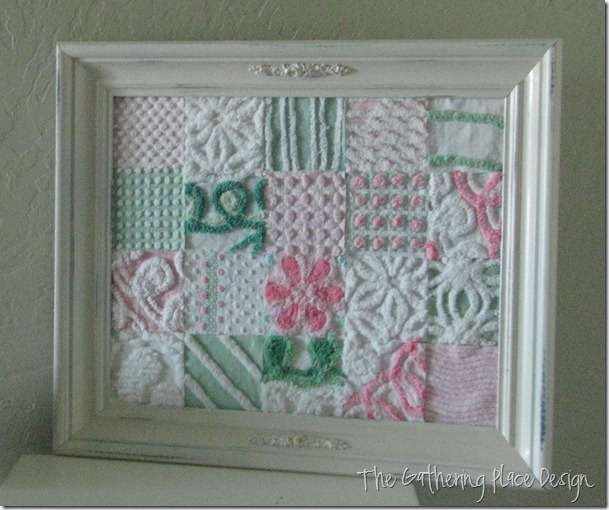 The Gathering Place Design Vintage Chenille Quilt Squares